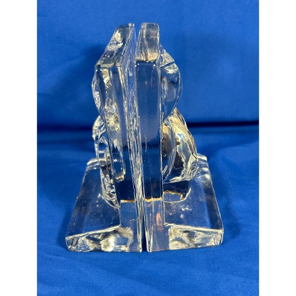VTG Crystal Clipper Sailing Ship Schooner Bookends New Martinsville 3D Maritime - Picture 9 of 14